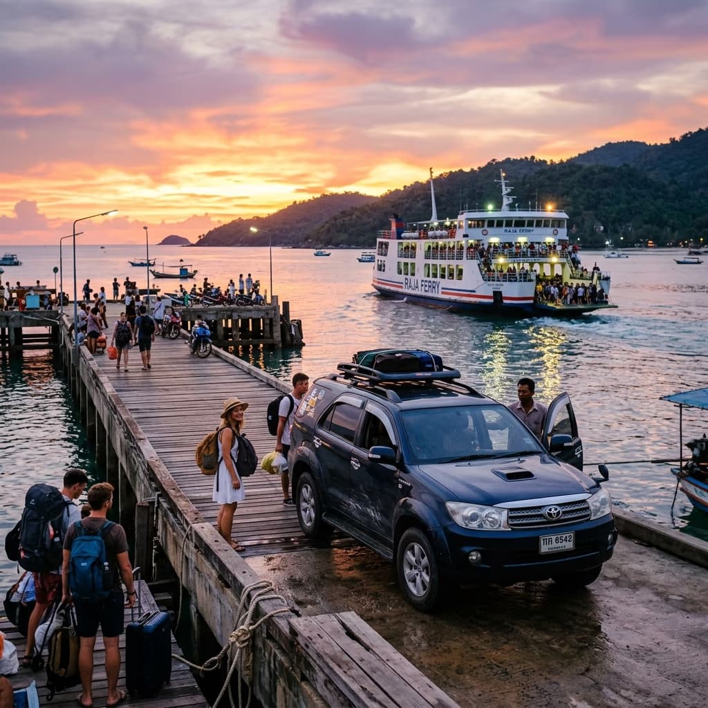 Ferry Pier Pickup & Drop Off service in Koh Phangan